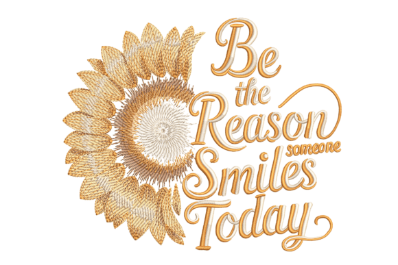 Inspirational Sunflower Quote Pattern