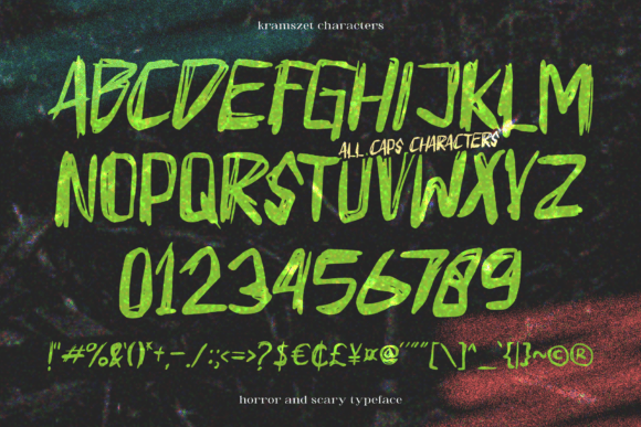 Kramszet Font PNG with transparent background - Preview 2