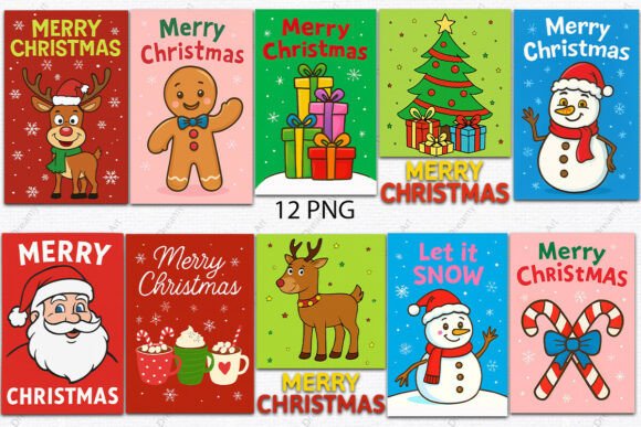 Merry Christmas Cards Png Printable