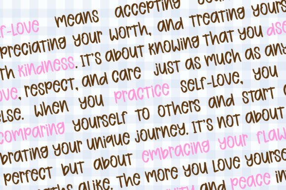 Preppy Cutie Font PNG with transparent background - Preview 2