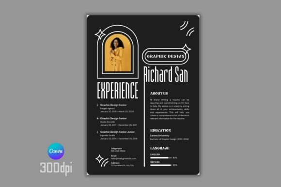 Resume Canva Template | Editable