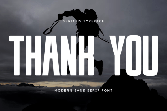 Serious Font PNG with transparent background - Preview 5