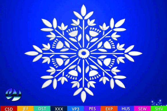 Snowflake Embroidery Design