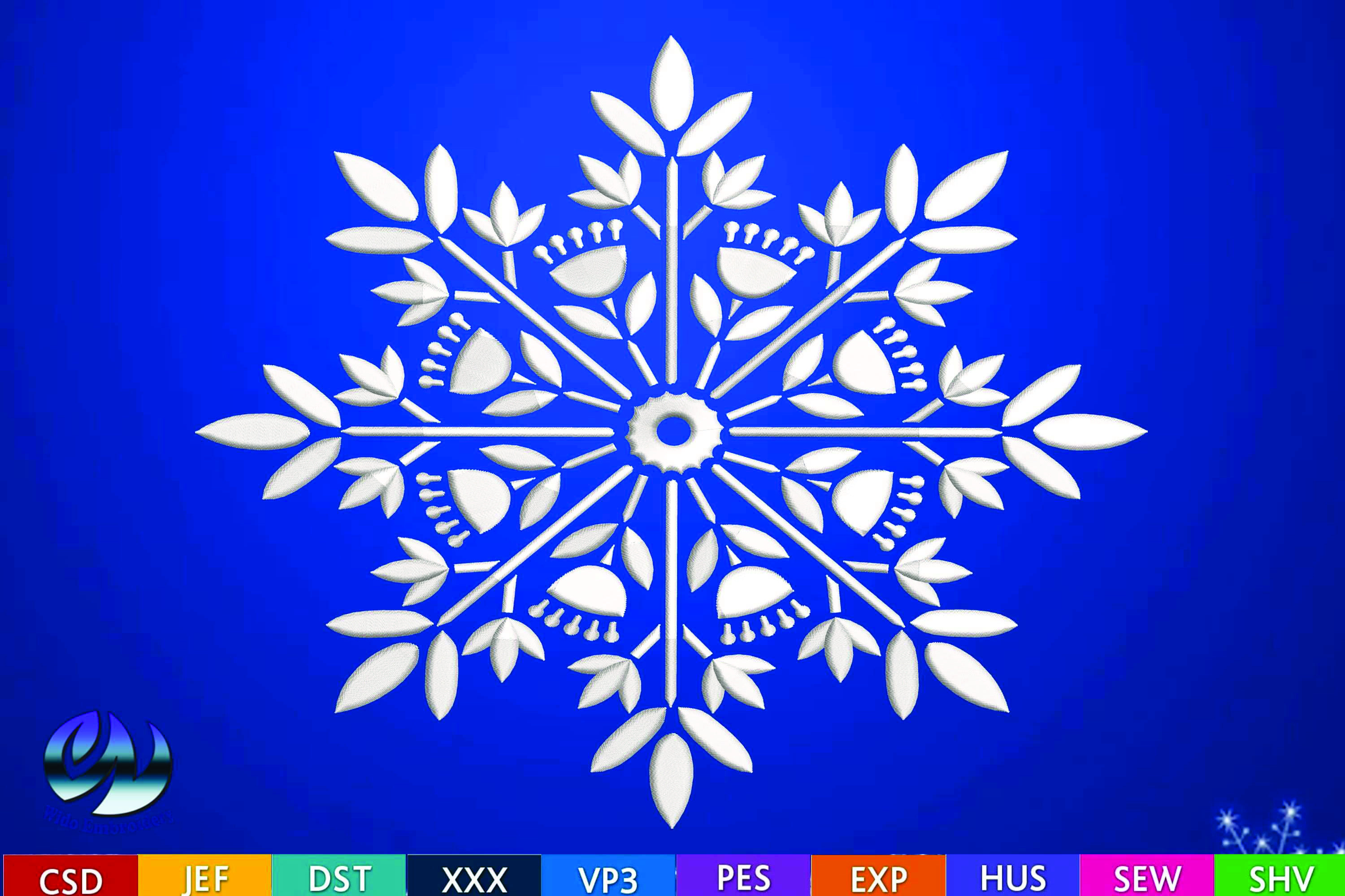 Snowflake Embroidery Design