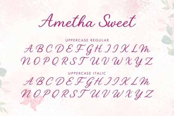 Ametha Sweet Font - Preview 4