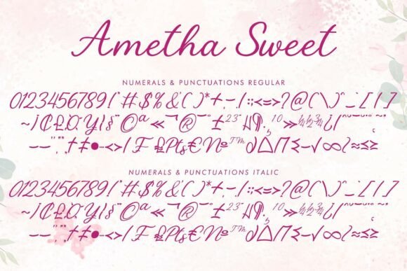 Ametha Sweet Font - Preview 6