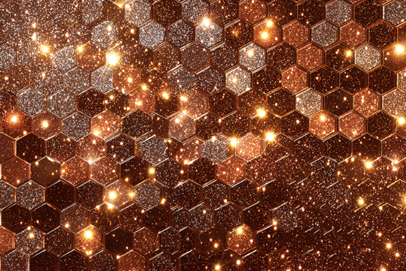 Bronze Glitter Texture
