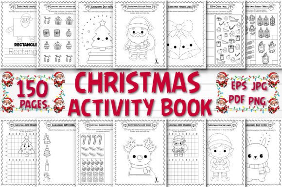 Christmas Activity Book for Kids Bundle