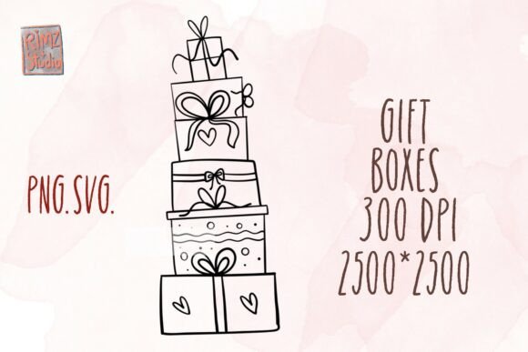 Christmas Gift Boxes SVG