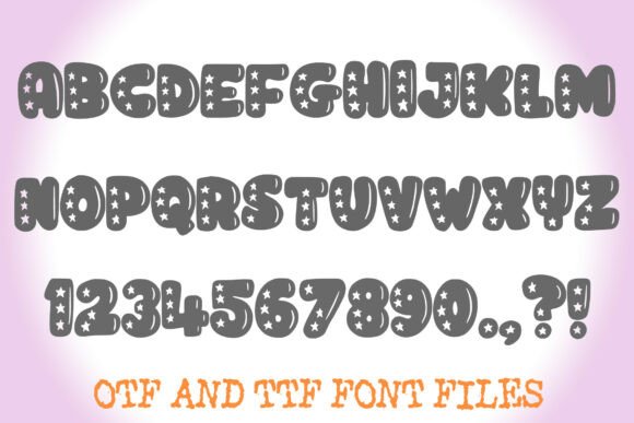 Cute Star Font - Preview 2
