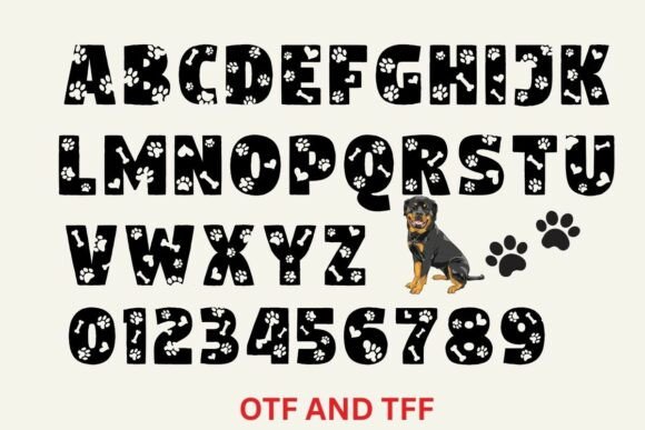 Dog Paws Font - Preview 1