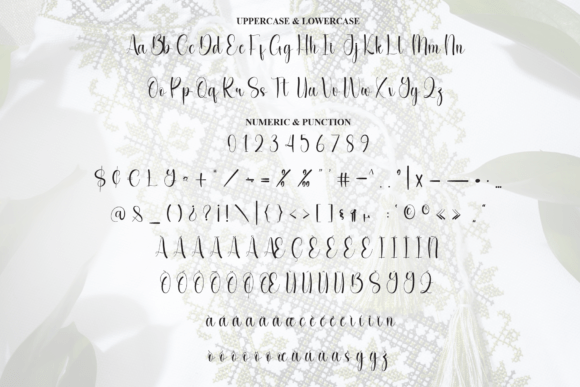Embroidery Font - Preview 6