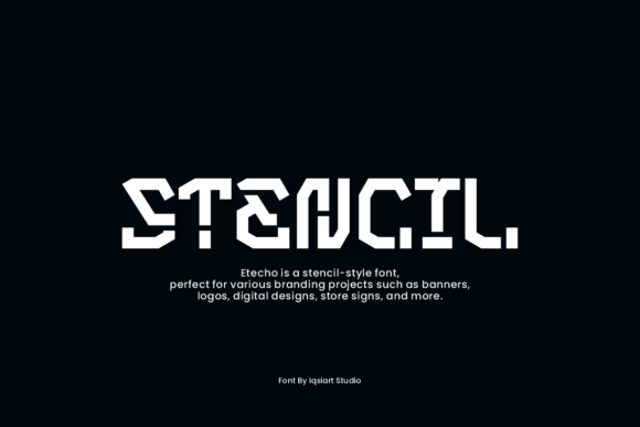 Etecho Font PNG with transparent background - Preview 2