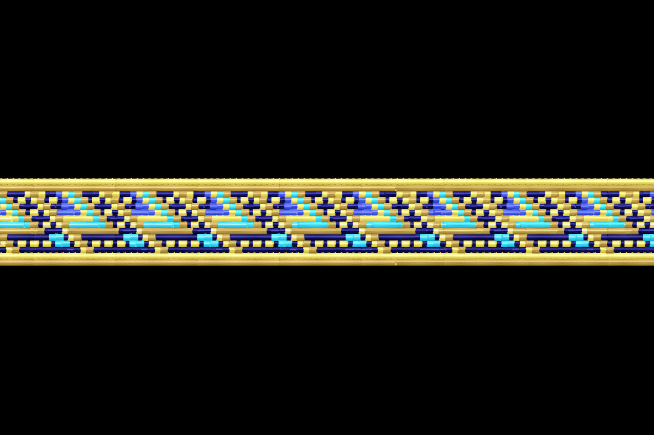 Folk Border Embroidery Design