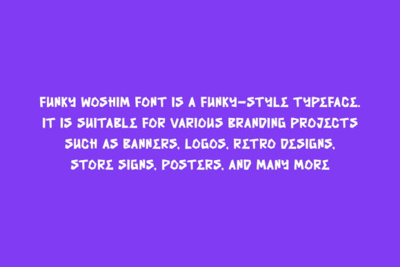 Funky Woshim Font - Preview 4