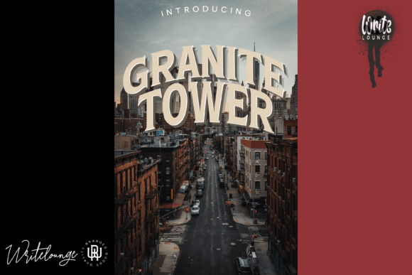 Granite Bridge Font PNG with transparent background - Preview 1