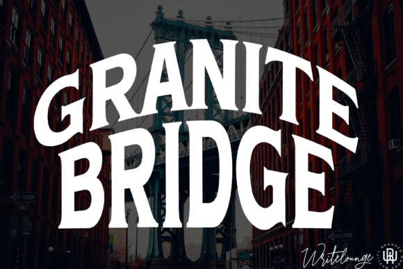 Granite Bridge Font PNG with transparent background - Preview 2
