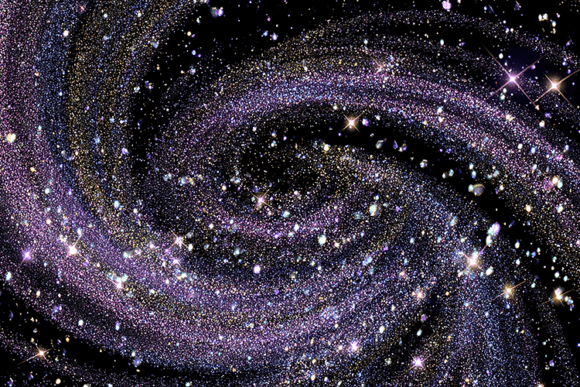 Galaxy Swirl Glitter Texture