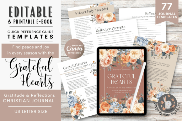 Gratitude Journal Templates Thanksgiving