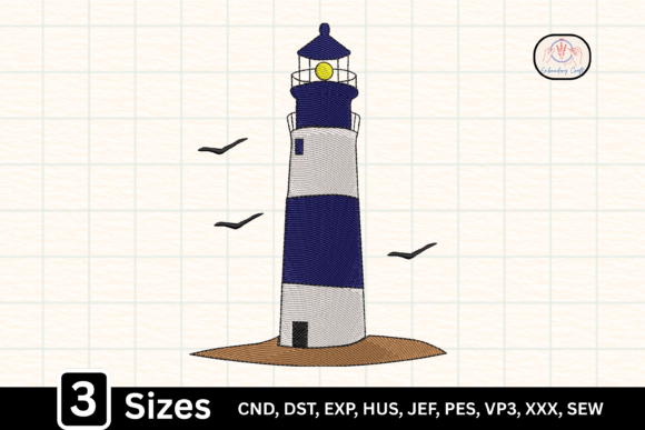 Nautical Coastal Seaside Lighthouse