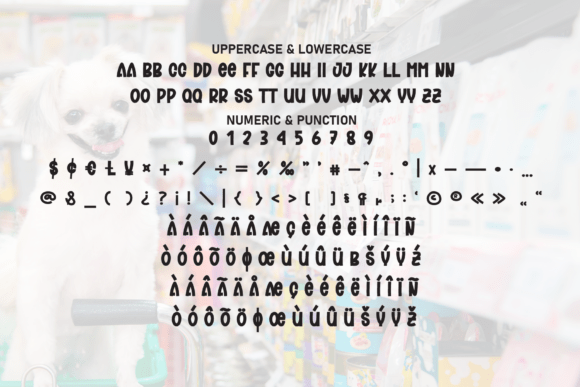Pet Shop Font PNG with transparent background - Preview 6