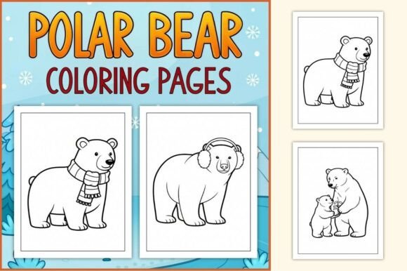 Polar Bear Coloring Pages for Kids