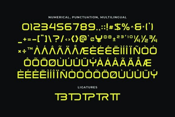Procaro Font PNG with transparent background - Preview 2