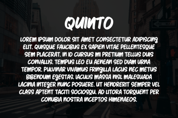 Quinto Font PNG with transparent background - Preview 2