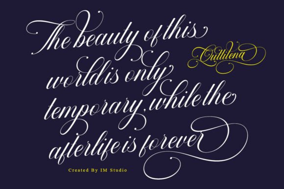 Quttilena Font PNG with transparent background - Preview 5