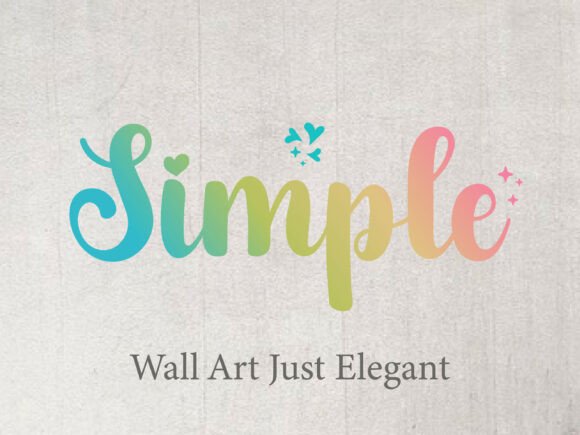 Rainbow Dreams Font PNG with transparent background - Preview 1