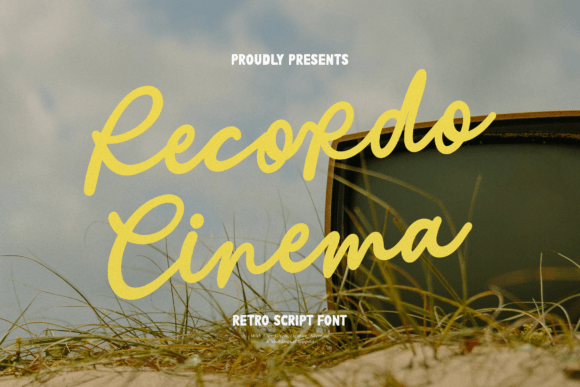 Recordo Cinema Font - Lettering Fonts Aesthetic