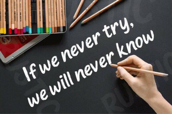 Rustic Brush Font PNG with transparent background - Preview 3