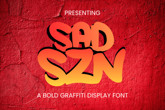 Sad Szn Font PNG with transparent background - Preview 1