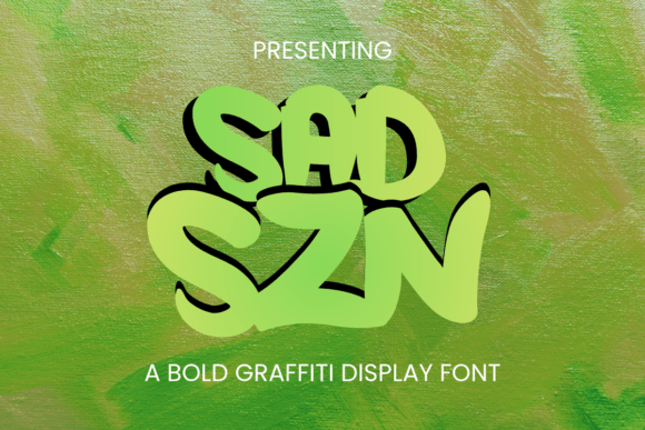 Sad Szn Font PNG with transparent background - Preview 2