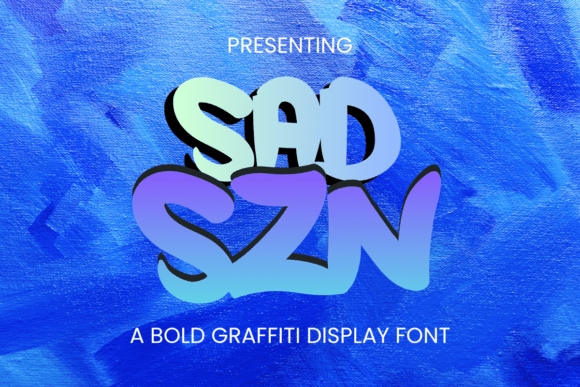 Sad Szn Font PNG with transparent background - Preview 3