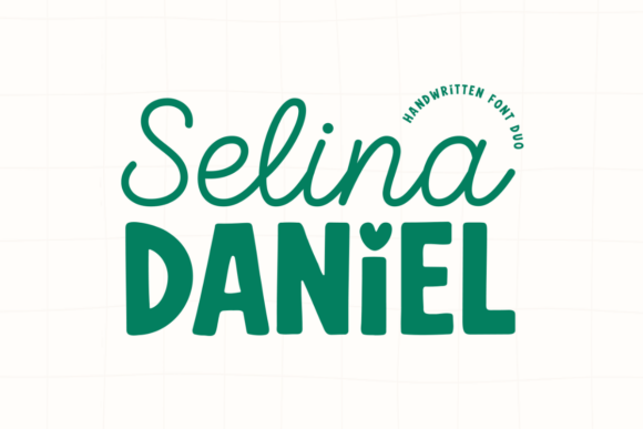 Preview specimen of Selina Daniel Duo Font display font