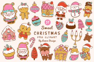 Sweet Christmas PNG Clipart Bundle Graphic by Lemon.design · Creative ...