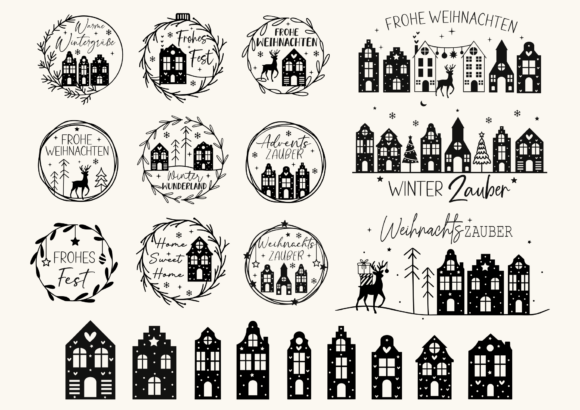 Weihnachten Svg Bundle,Frohe Weihnachten