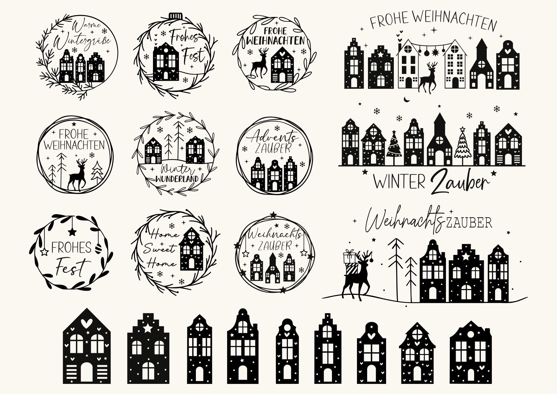 Weihnachten Svg Bundle,Frohe Weihnachten
