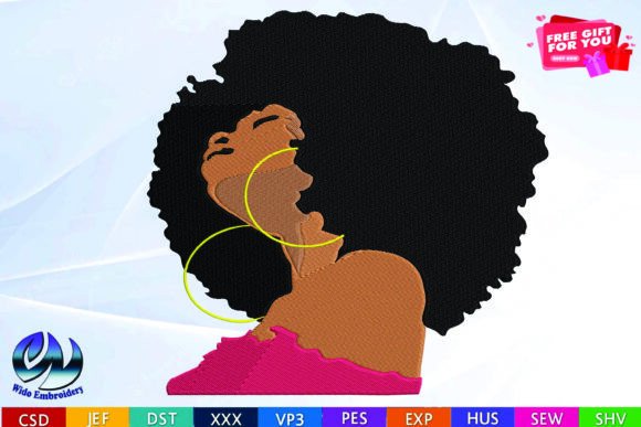 Woman Embroidery Design