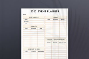 2026 Event Planner Template Graphic by Pugazh Logan · Creative Fabrica