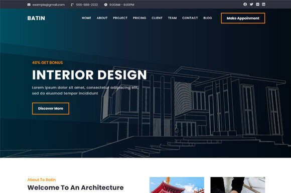 Architecture and Building HTML Theme