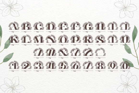 Avelynne Split Monogram Font - Preview 3