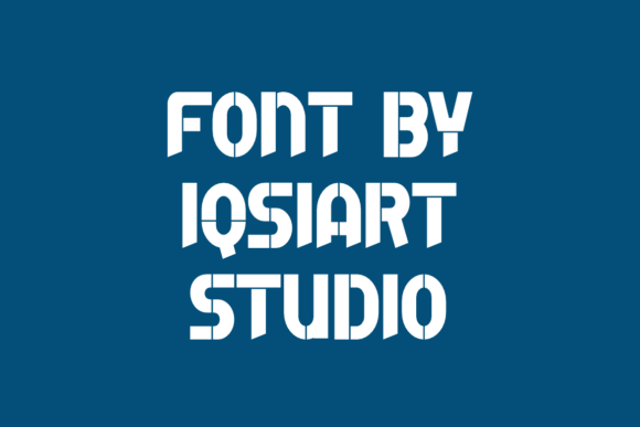 Awone Stencil Font - Preview 3