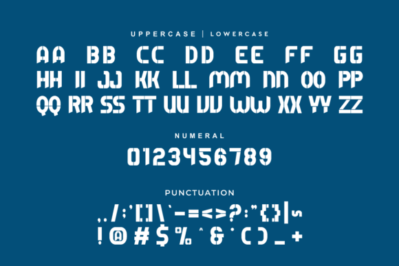 Awone Stencil Font - Preview 5