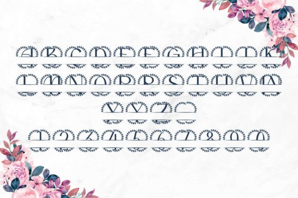 Caravine Split Monogram Font - Preview 3