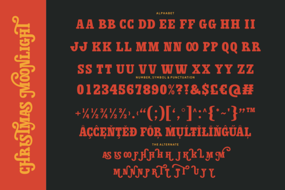 Christmas Moonlight Font - Preview 6