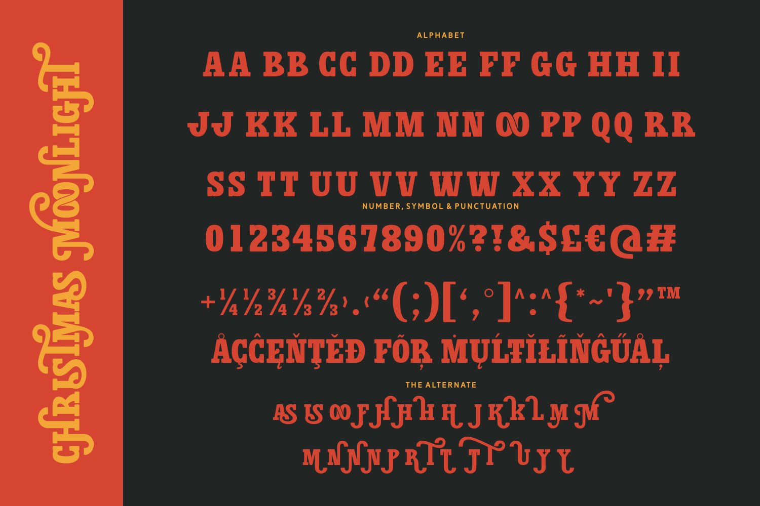 Christmas Moonlight Font - photo 7