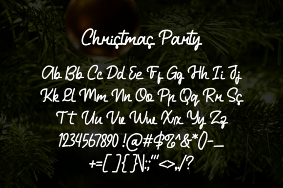 Christmas Party Font - Preview 1