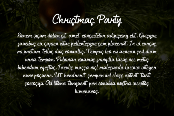 Christmas Party Font - Preview 2